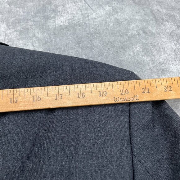 Jos A Bank Suit Men 46L/38Wx31L Gray Straight Leg Classic Career Wool 2pc - Picture 6 of 16